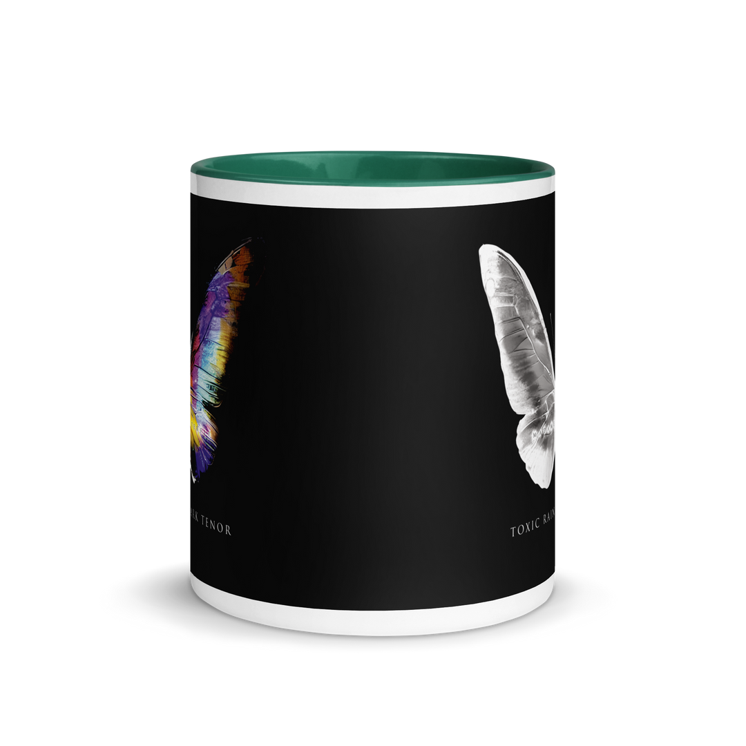 Mug with colored interior - Toxic Rain, Madame Butterfly, Butterfly