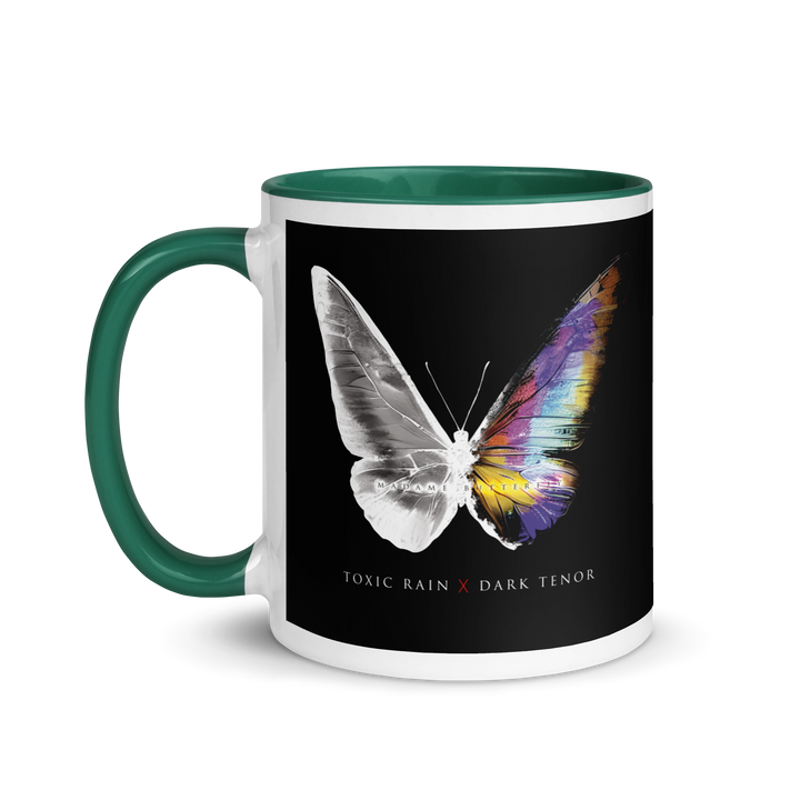 Mug with colored interior - Toxic Rain, Madame Butterfly, Butterfly