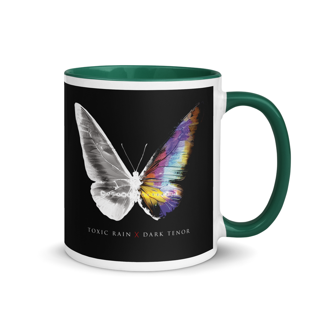 Mug with colored interior - Toxic Rain, Madame Butterfly, Butterfly