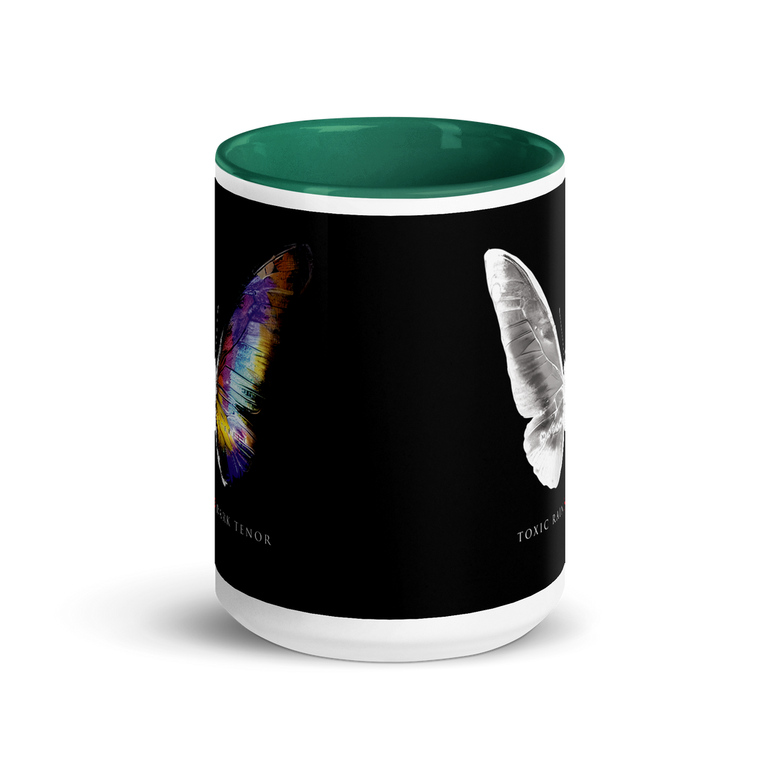 Mug with colored interior - Toxic Rain, Madame Butterfly, Butterfly