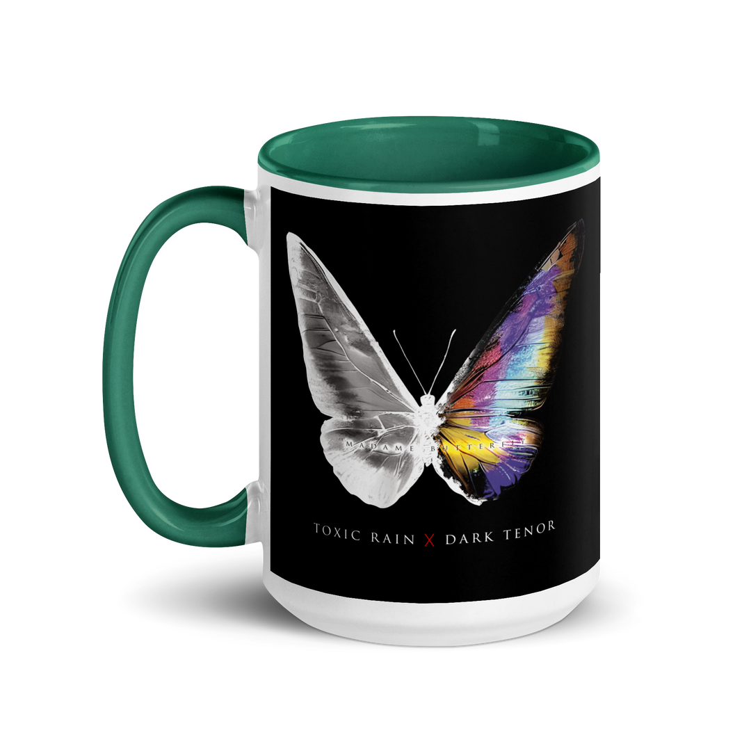 Mug with colored interior - Toxic Rain, Madame Butterfly, Butterfly