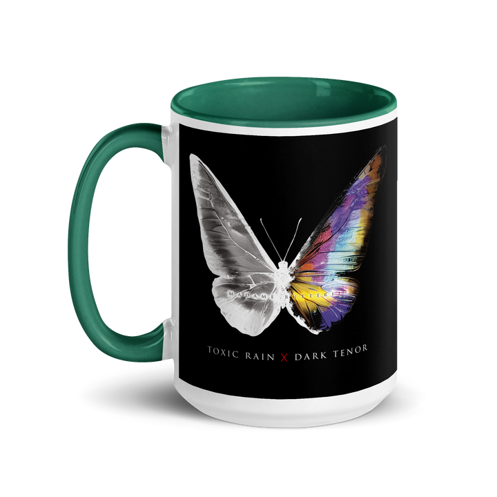 Mug with colored interior - Toxic Rain, Madame Butterfly, Butterfly