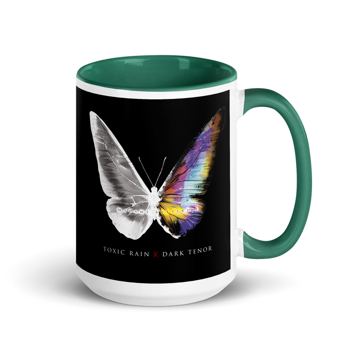 Mug with colored interior - Toxic Rain, Madame Butterfly, Butterfly