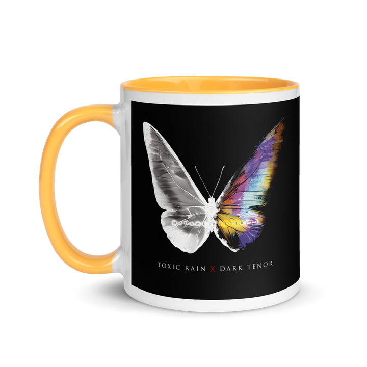 Mug with colored interior - Toxic Rain, Madame Butterfly, Butterfly