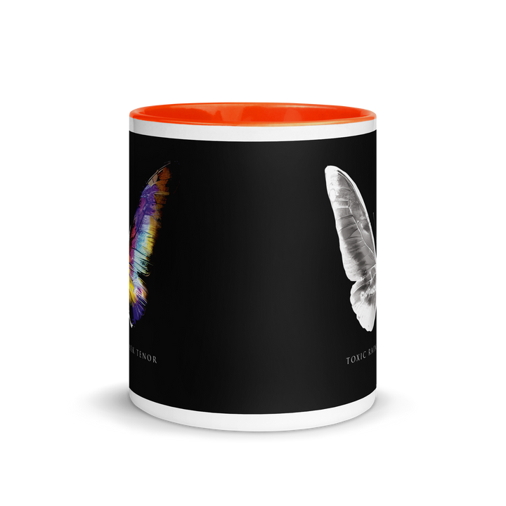 Mug with colored interior - Toxic Rain, Madame Butterfly, Butterfly