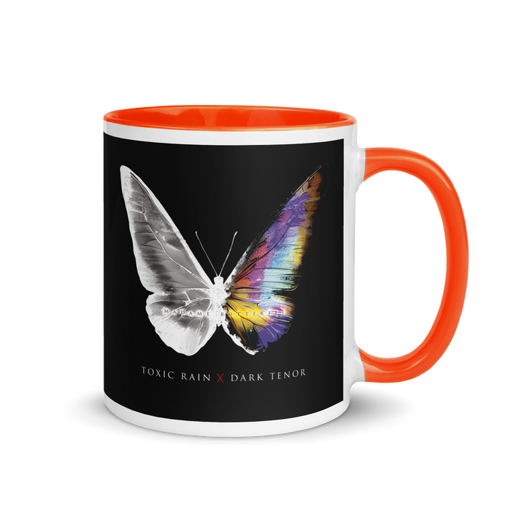 Mug with colored interior - Toxic Rain, Madame Butterfly, Butterfly