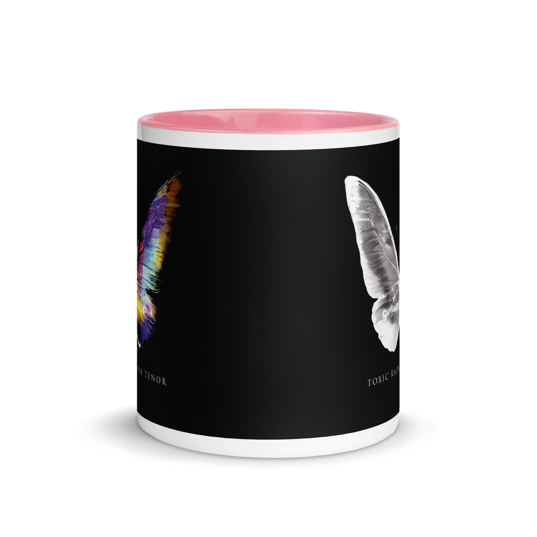 Mug with colored interior - Toxic Rain, Madame Butterfly, Butterfly