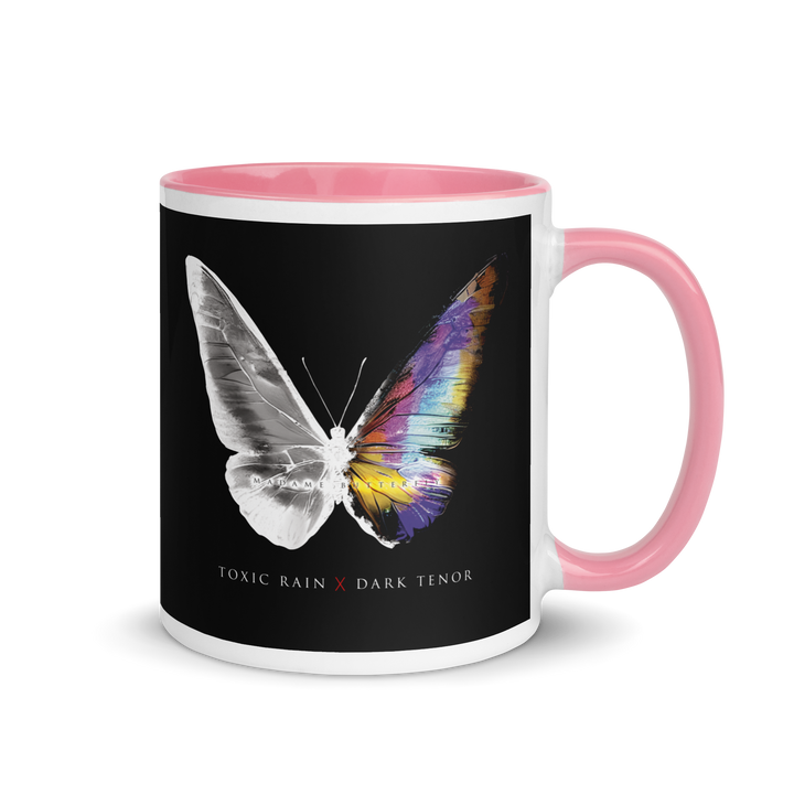 Mug with colored interior - Toxic Rain, Madame Butterfly, Butterfly