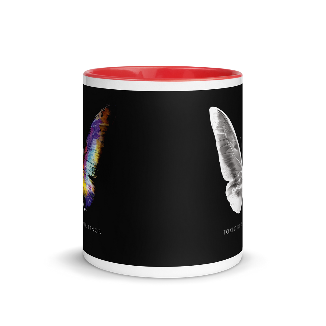 Mug with colored interior - Toxic Rain, Madame Butterfly, Butterfly