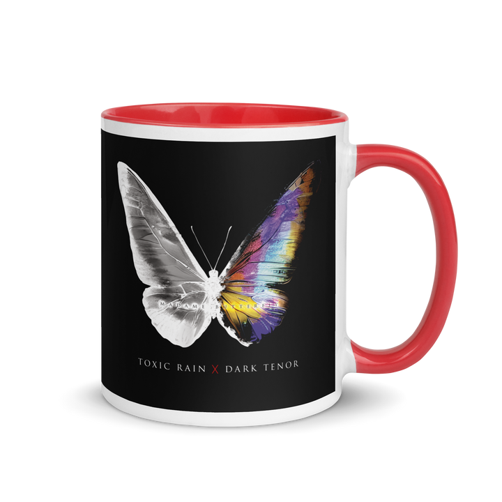 Mug with colored interior - Toxic Rain, Madame Butterfly, Butterfly