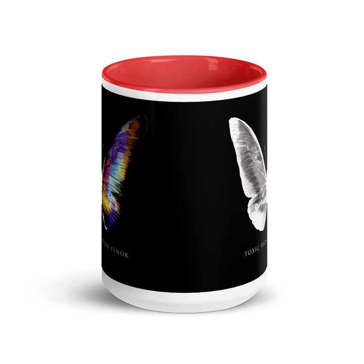 Mug with colored interior - Toxic Rain, Madame Butterfly, Butterfly