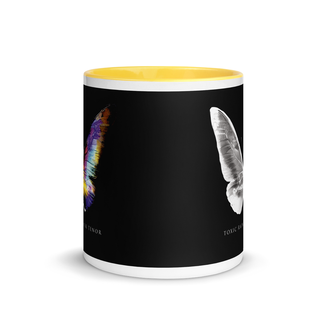 Mug with colored interior - Toxic Rain, Madame Butterfly, Butterfly