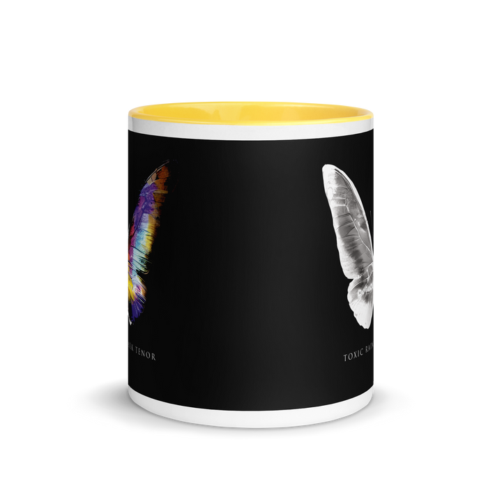 Mug with colored interior - Toxic Rain, Madame Butterfly, Butterfly