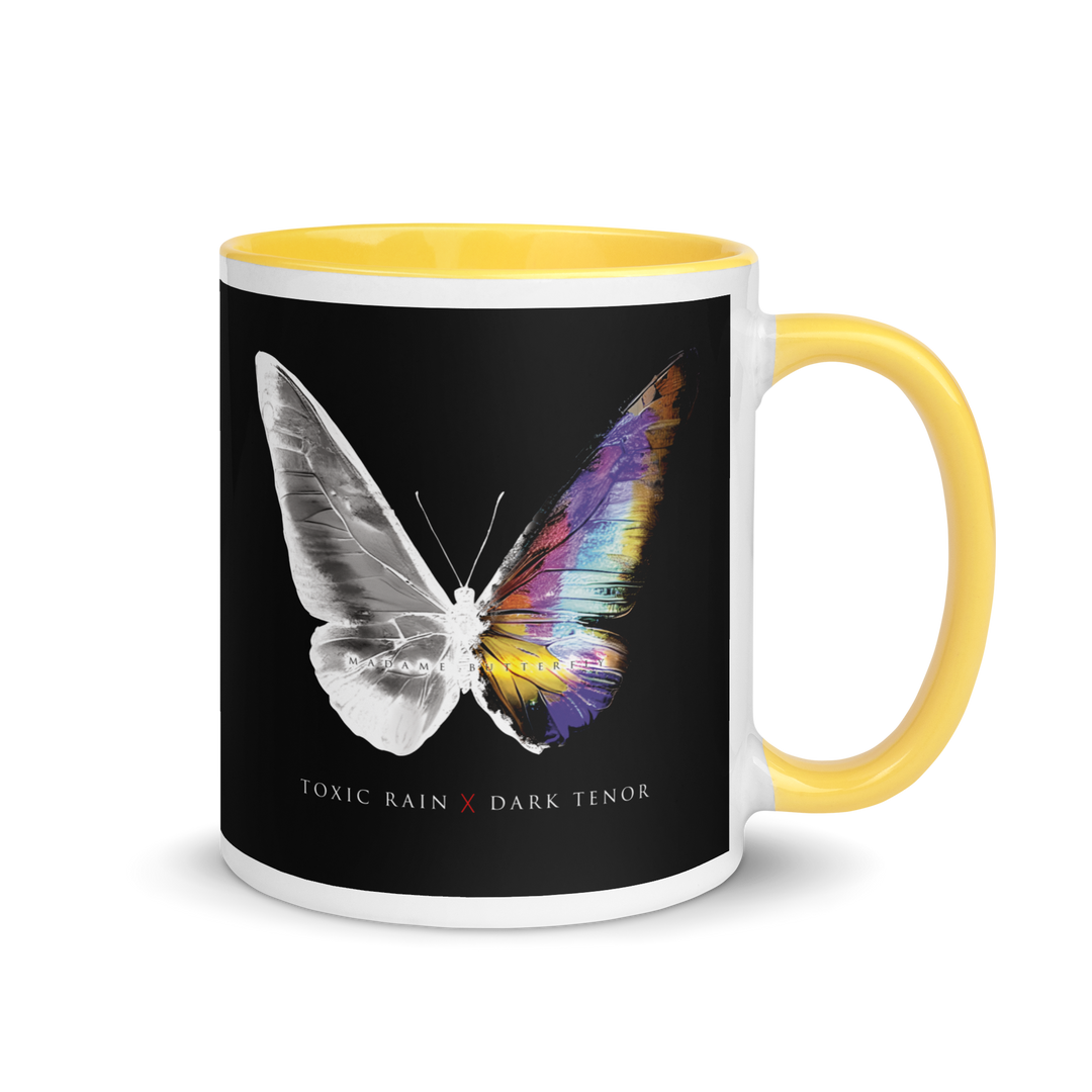 Mug with colored interior - Toxic Rain, Madame Butterfly, Butterfly