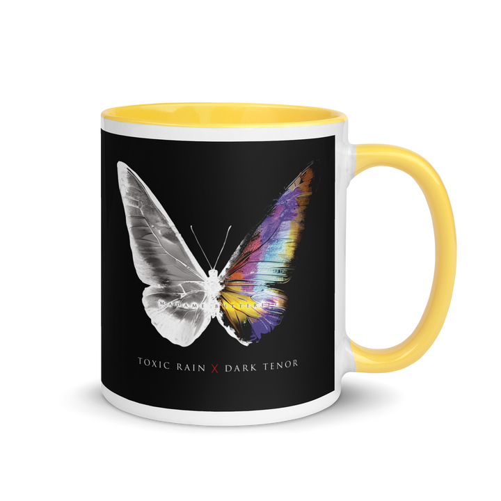 Mug with colored interior - Toxic Rain, Madame Butterfly, Butterfly