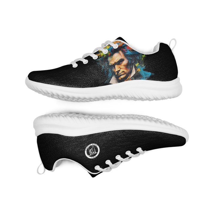 Women's sneakers - Ode to Joy, Beethoven, black