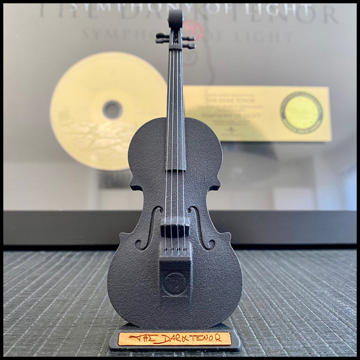 Andrews decorative violin - 3D printed, matt black