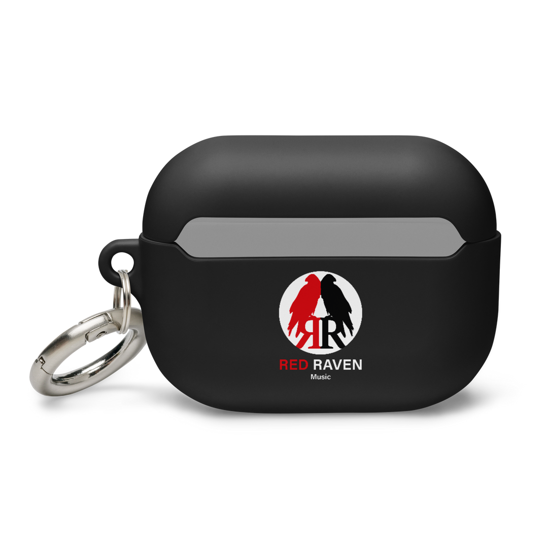 Apple AirPods &amp; AirPods Pro Case, Red Raven Music Logo