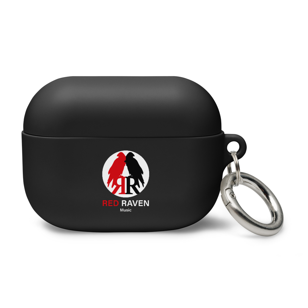 Apple AirPods &amp; AirPods Pro Case, Red Raven Music Logo