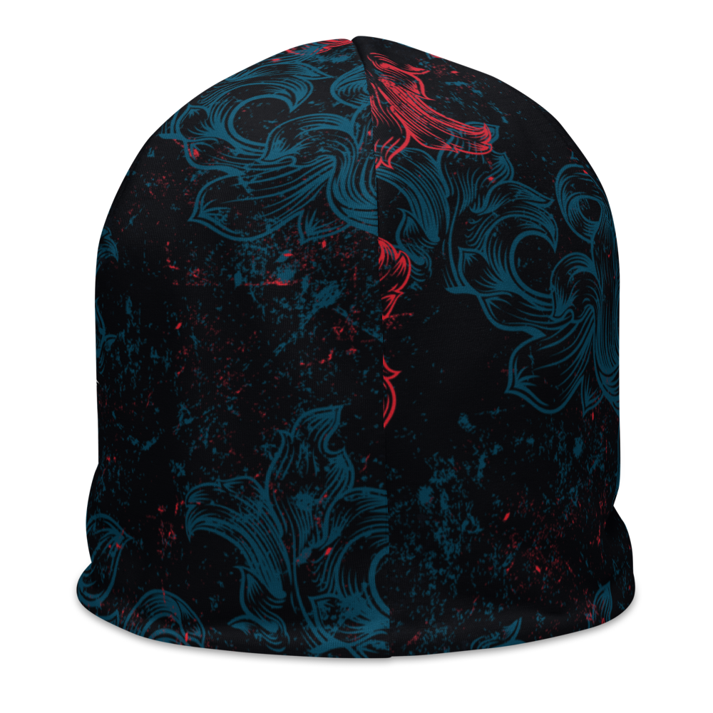 Beanie - Crest Floral, All Over Print