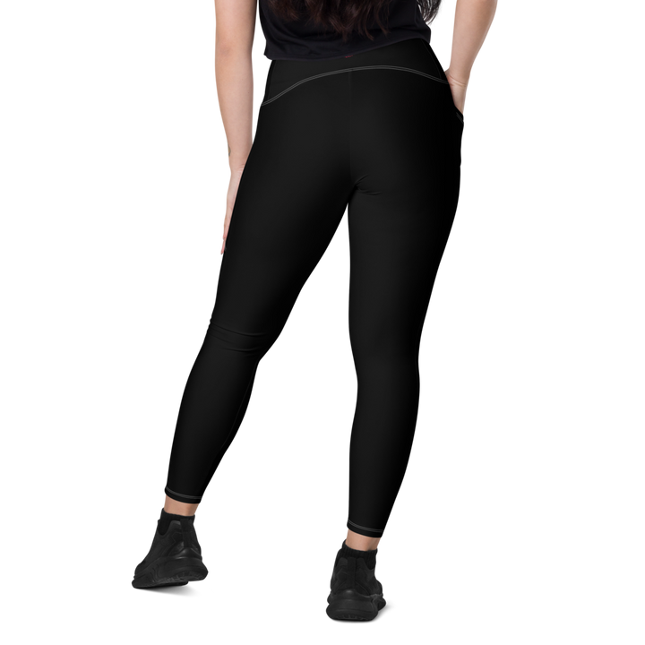 Leggings with pockets - Red Heart, black