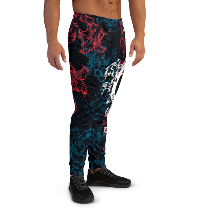 Jogging Pants Men Premium - Coat of Arms Floral