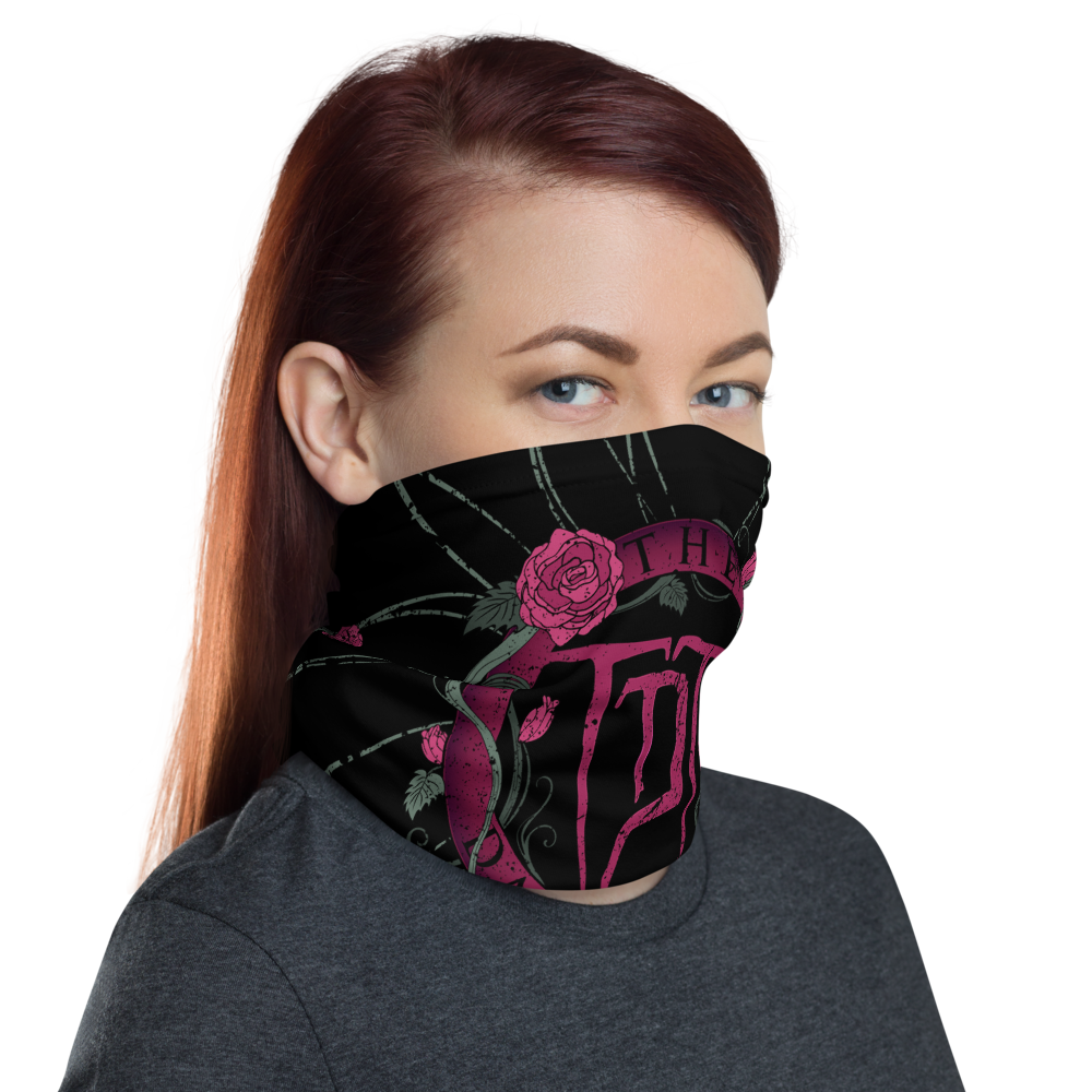 Multifunctional scarf unisex - crest rose