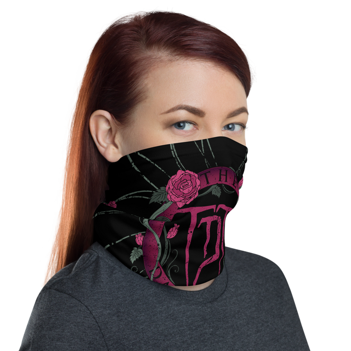 Multifunctional scarf unisex - crest rose