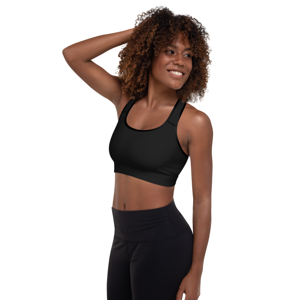 Padded sports bra - Dona Nobis Pacem, Ultraviolet Hearts