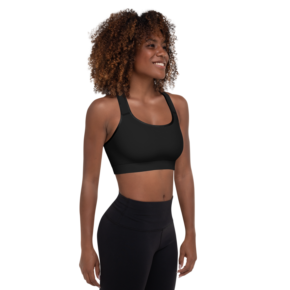 Padded sports bra - Dona Nobis Pacem, Ultraviolet Hearts