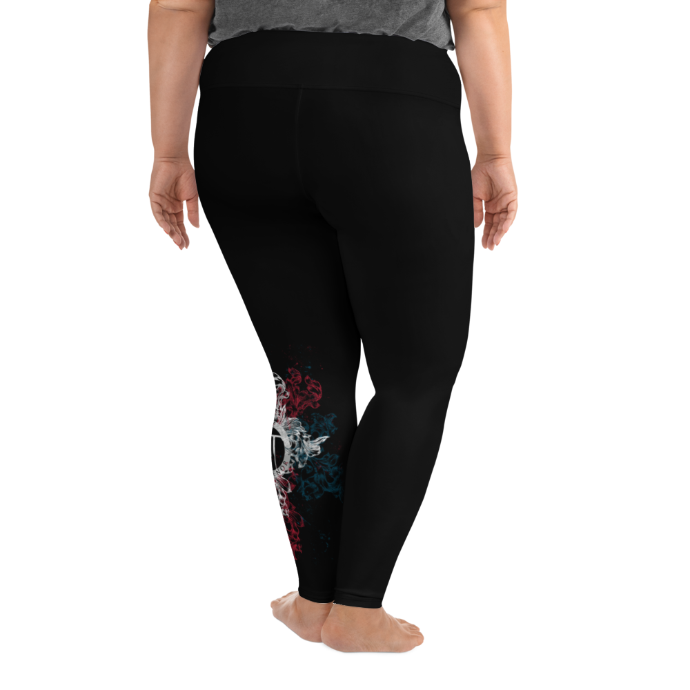 Plus Size Leggings - Crest Floral, Wade