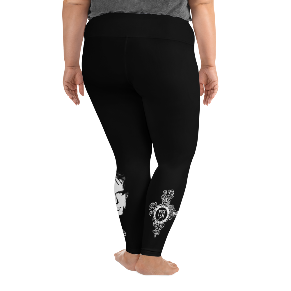 Plus Size Leggings - The Phantom is Real, Evolution Series, Black