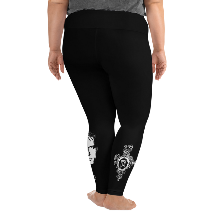 Plus Size Leggings - The Phantom is Real, Evolution Series, Black