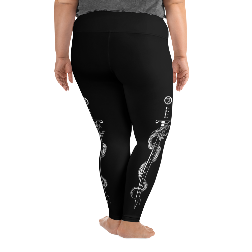 Plus Size Leggings - Paradox, Snake &amp; Sword