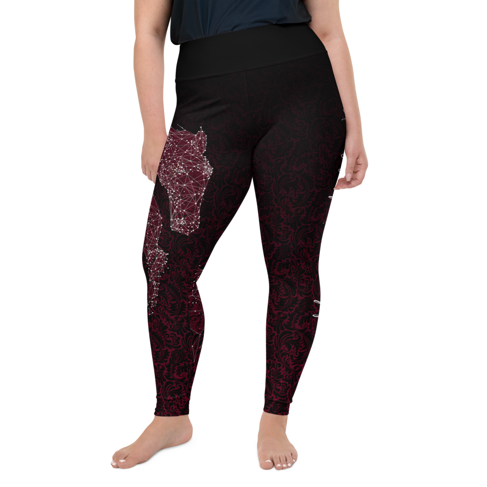 Plus Size Leggings - Wild Horses