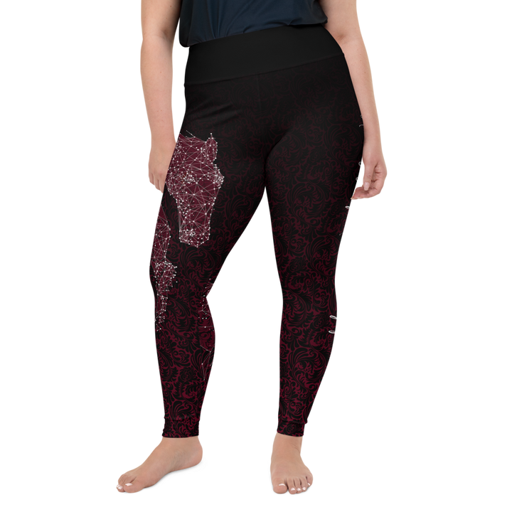 Plus Size Leggings - Wild Horses