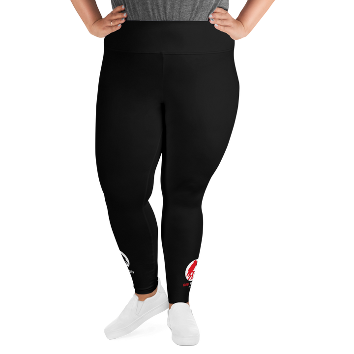 Plus size leggings - Red Raven Music Logo, sort