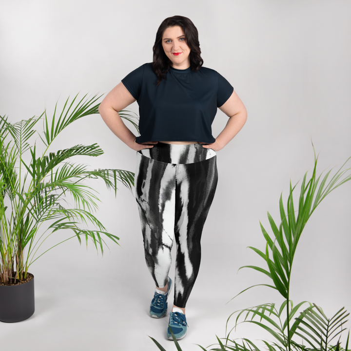 Plus Size Leggings - In the Shadows