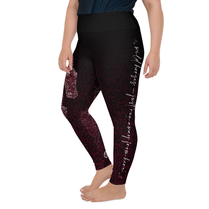 Plus Size Leggings - Wild Horses