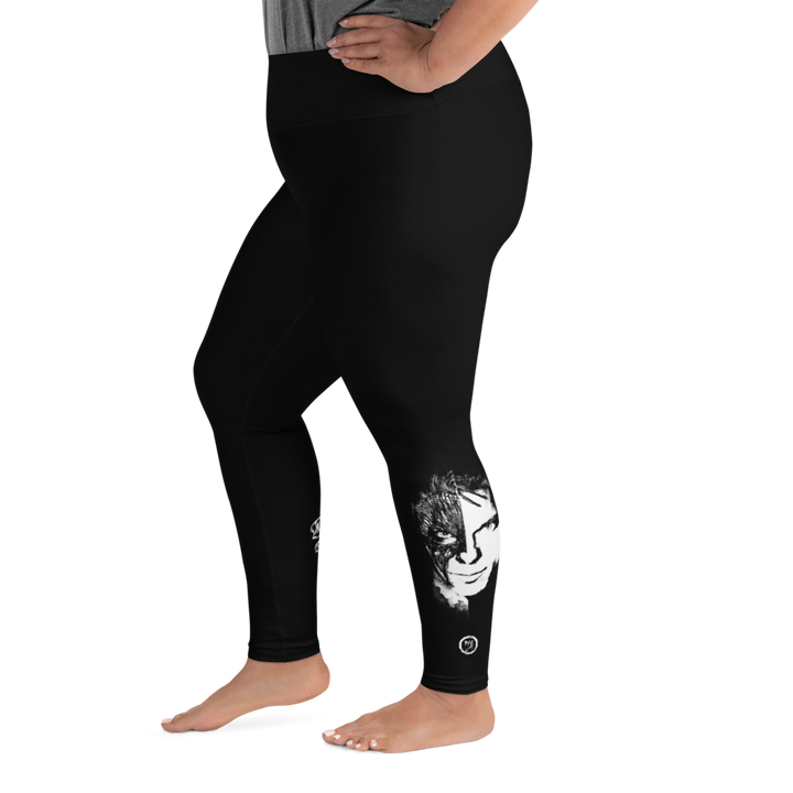 Plus Size Leggings - The Phantom is Real, Evolution Series, Black