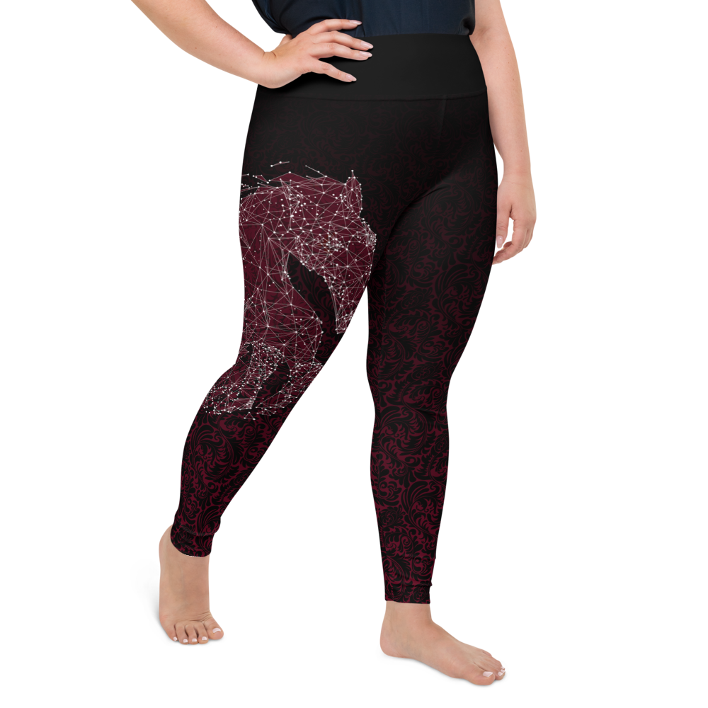 Plus Size Leggings - Wild Horses