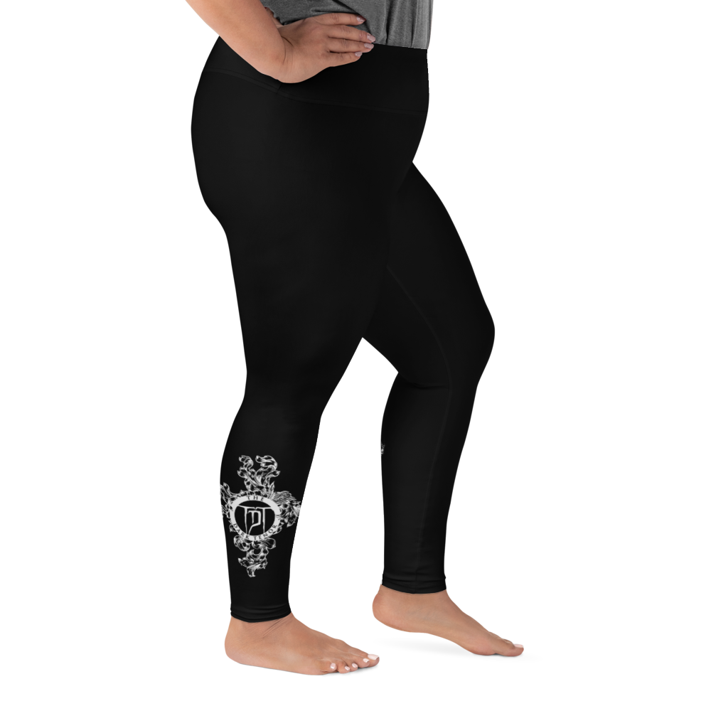 Plus Size Leggings - The Phantom is Real, Evolution Series, Black