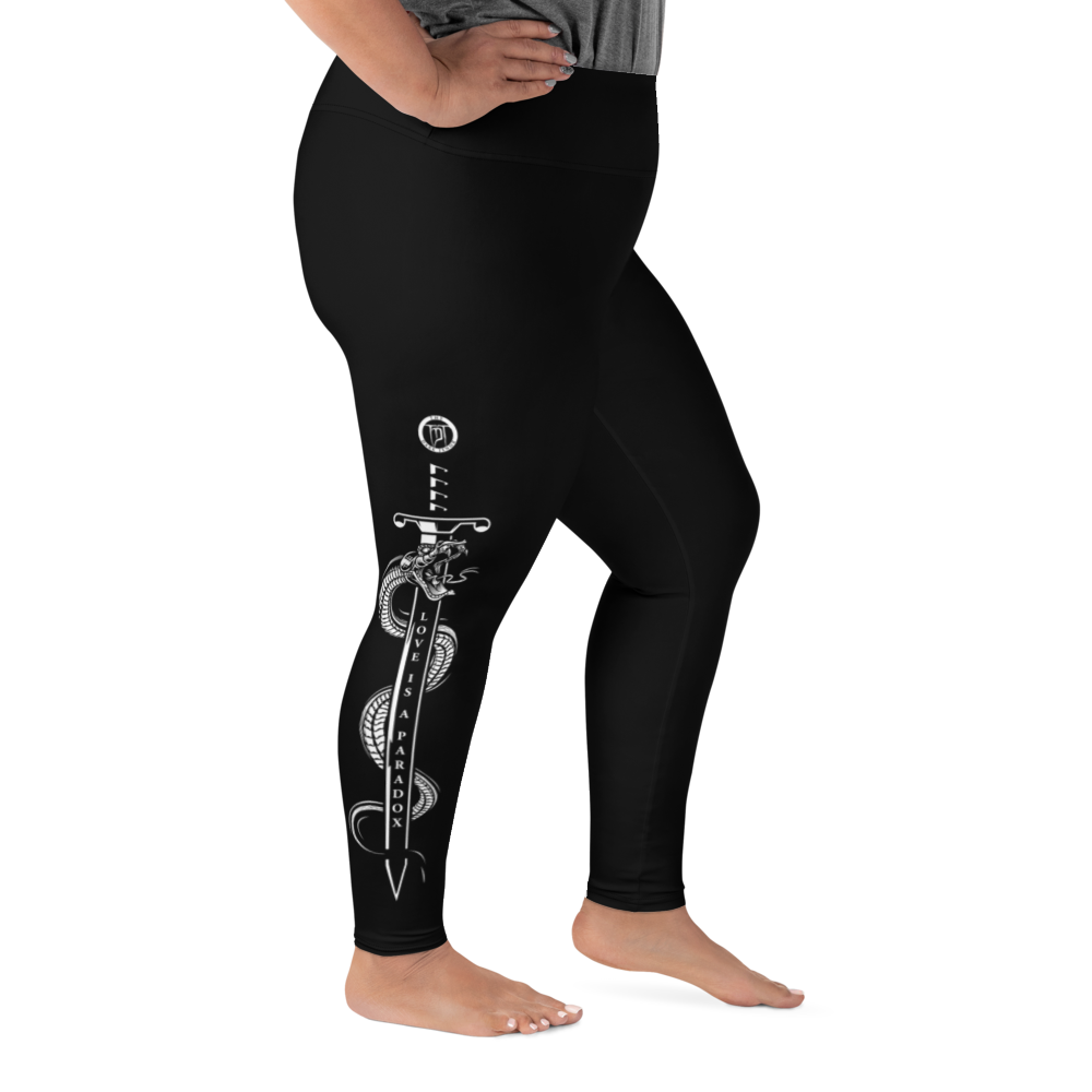 Plus Size Leggings - Paradox, Snake &amp; Sword