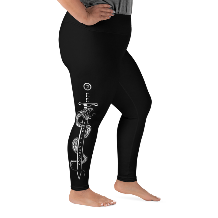 Plus Size Leggings - Paradox, Snake &amp; Sword