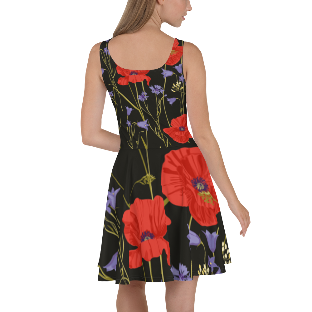 Kleid - Mohnblumen