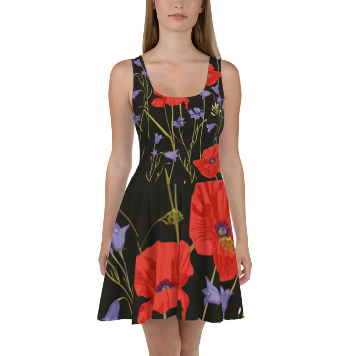 Kleid - Mohnblumen