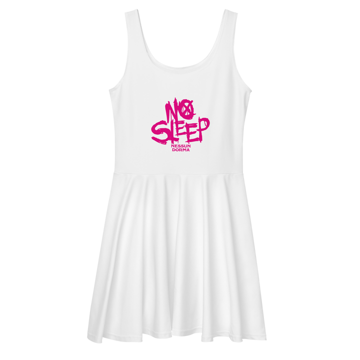 Dress - No Sleep (Nessun Dorma), White Pink