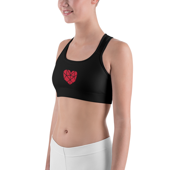 Sports Bra - Heart, I Love TDT