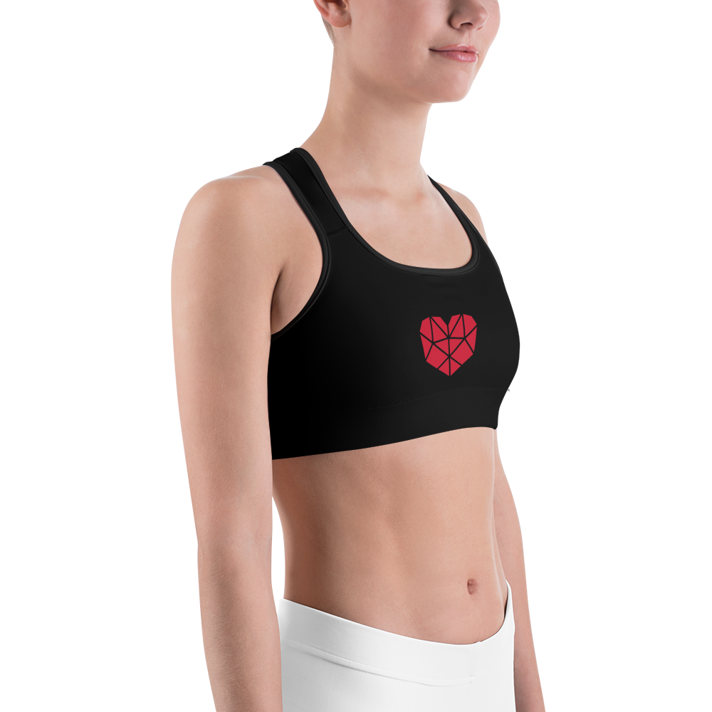 Sports Bra - Heart, I Love TDT