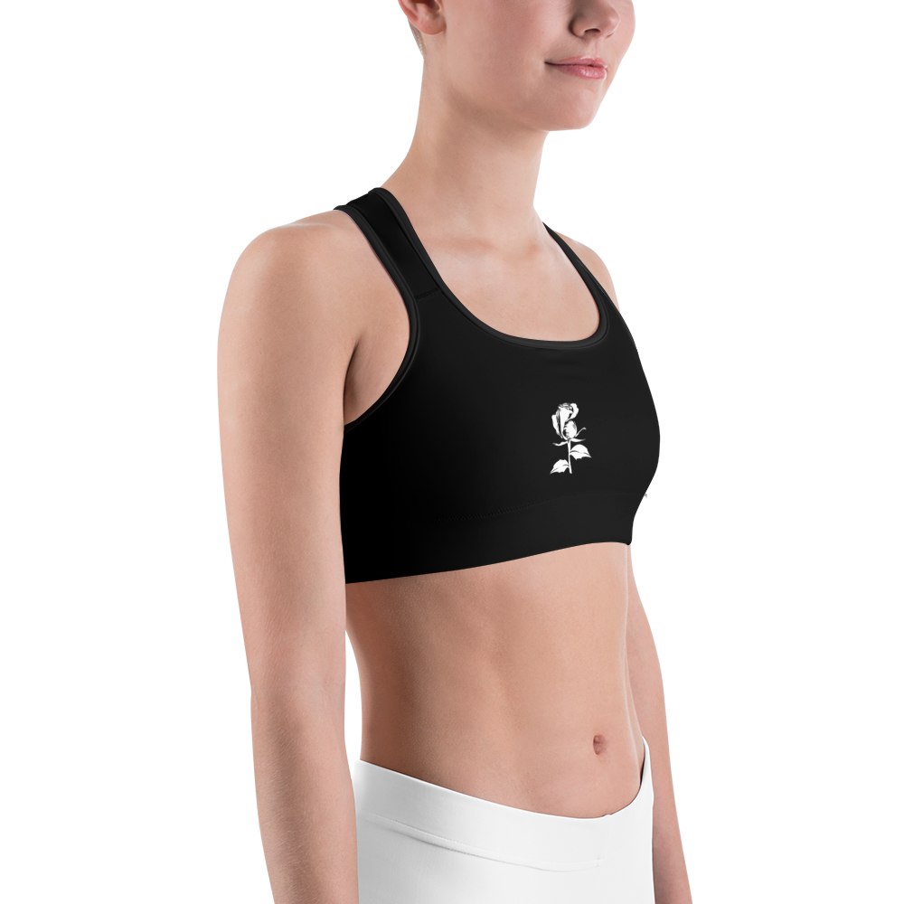 Sports bra - Let Love Be Your Energy, white rose